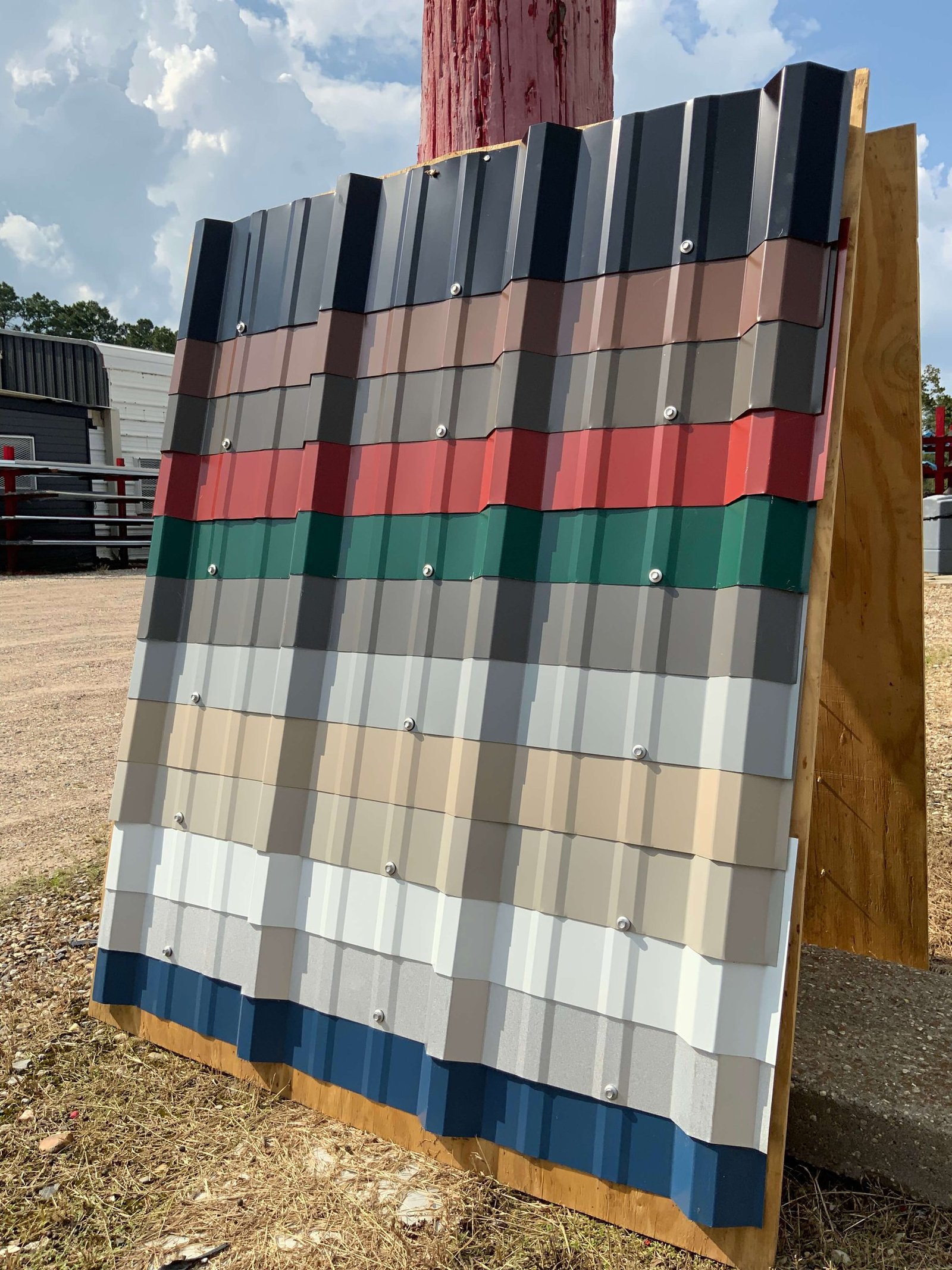 Corrugated metal roofing panels
