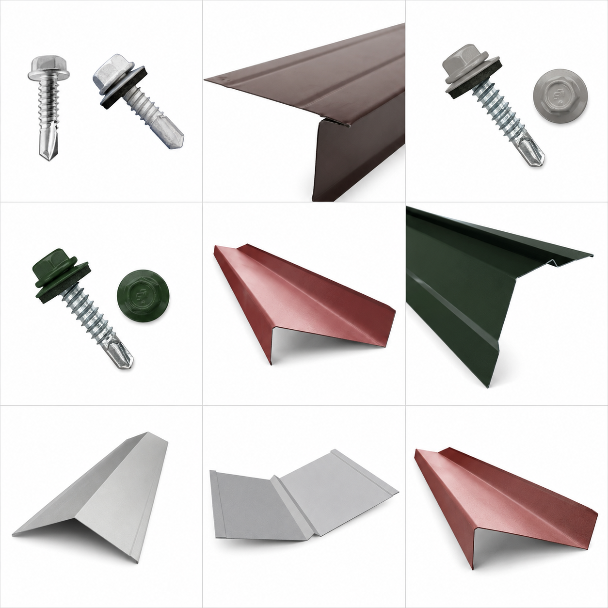 Roofing sheets and trim materials
